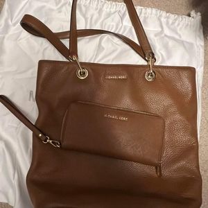 Michael kors tote and wallet